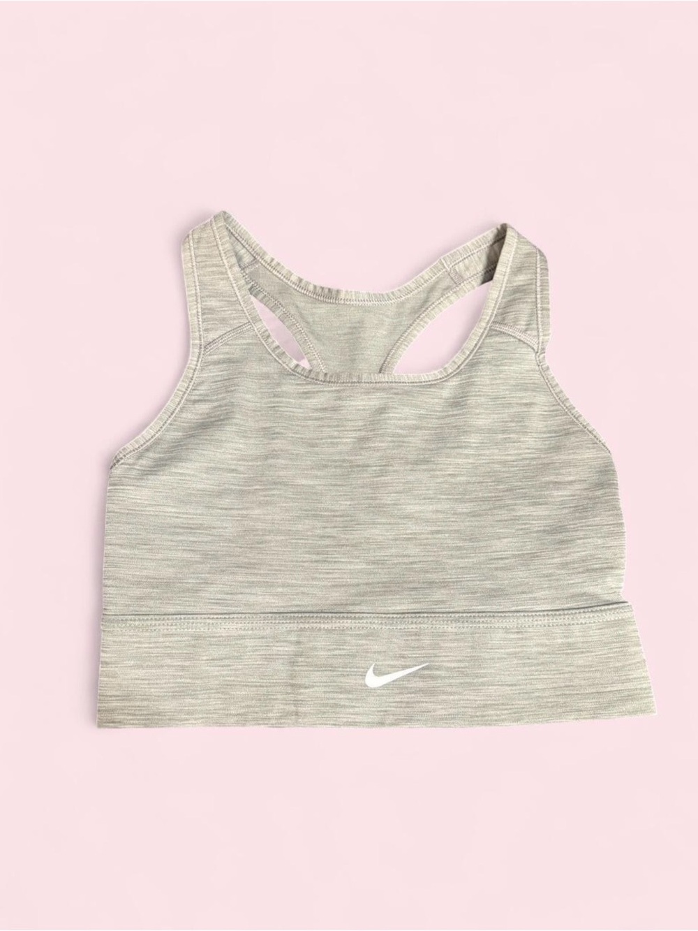 Nike Light Gray Racerback Sports Bra